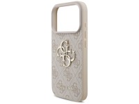 Capa Guess 4G com logo grande para iPhone 17 Pro - Rosa