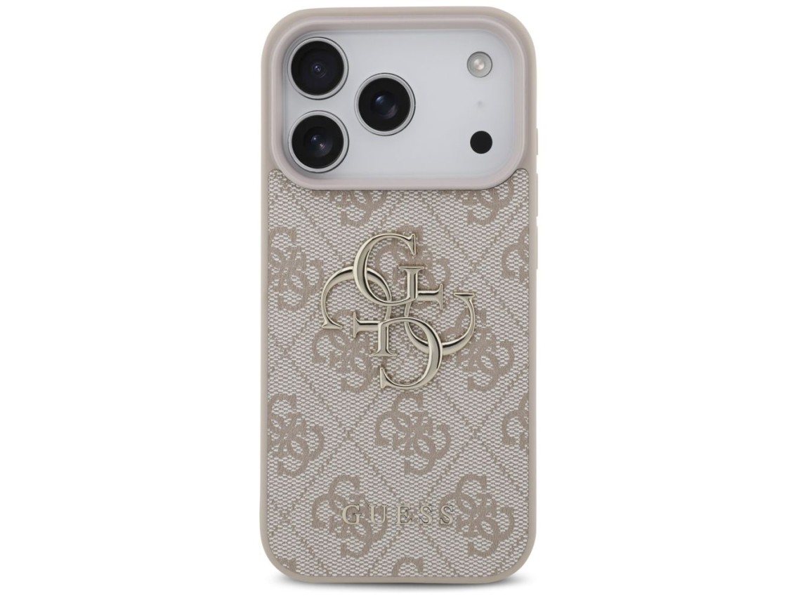 Funda Guess 4G con logo grande para iPhone 17 Pro - Rosa