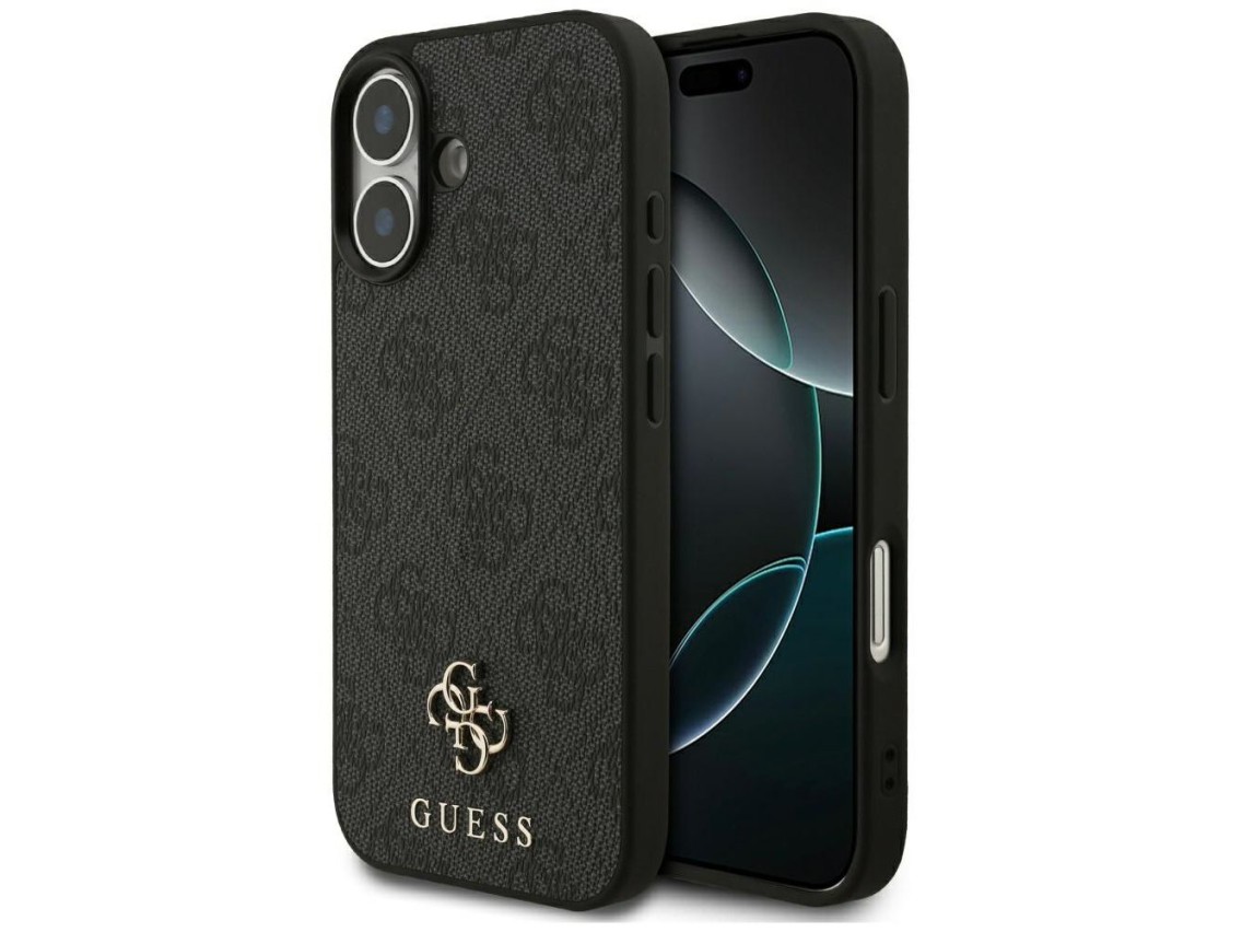 Capa MagSafe Guess 4G Small Classic Logo para iPhone 17 - preta