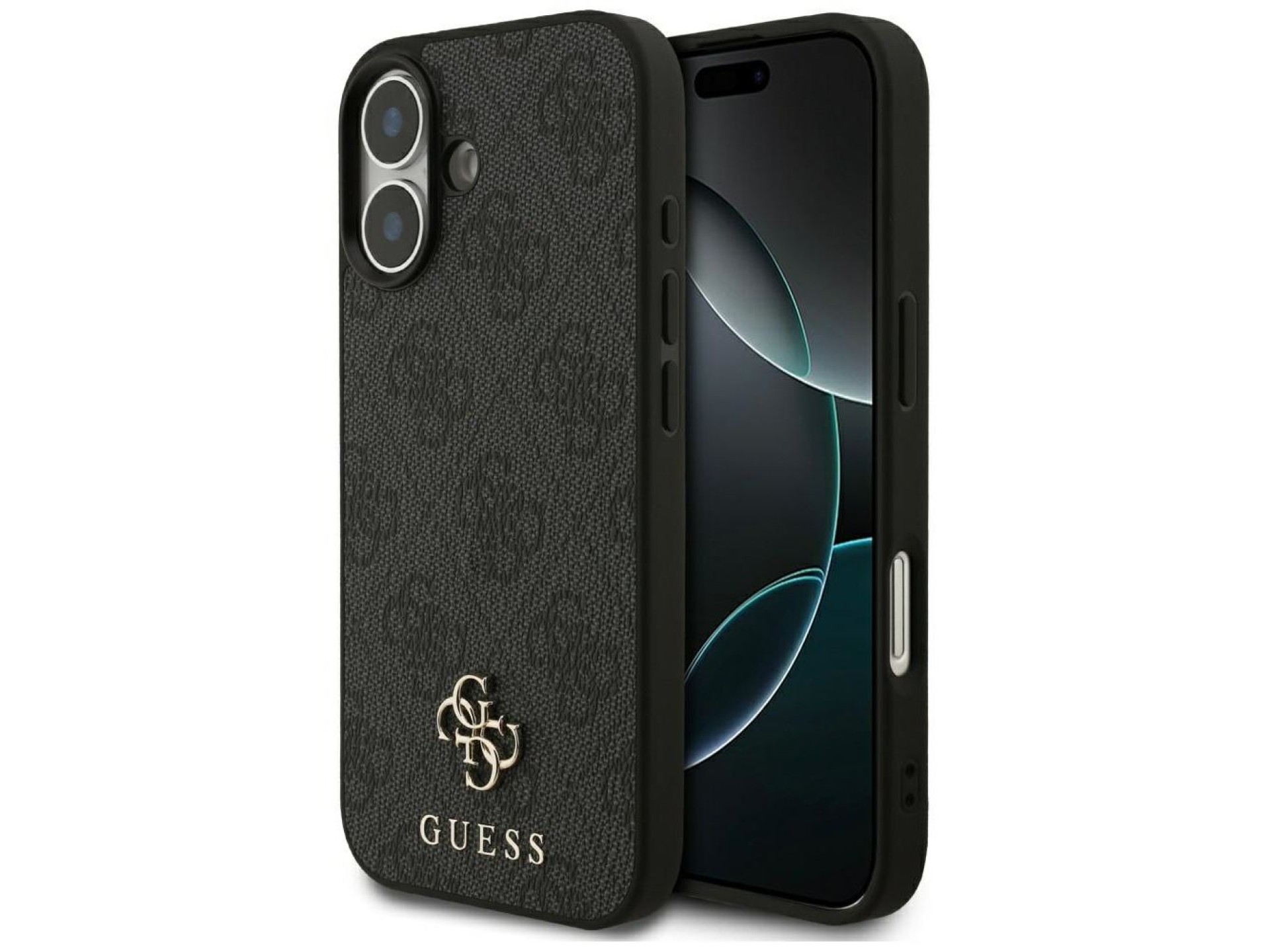 Capa MagSafe Guess 4G Small Classic Logo para iPhone 17 - preta