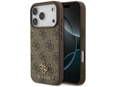 Guess 4G Small Classic Logo MagSafe case for iPhone 17 Pro - brown Guess 4G Small Classic Logo MagSafe case for iPhone 17 Pro - brown