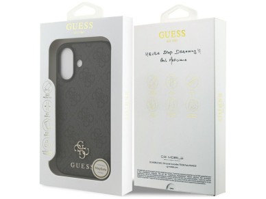 Funda Guess 4G Small Classic Logo MagSafe para iPhone 17 - negra