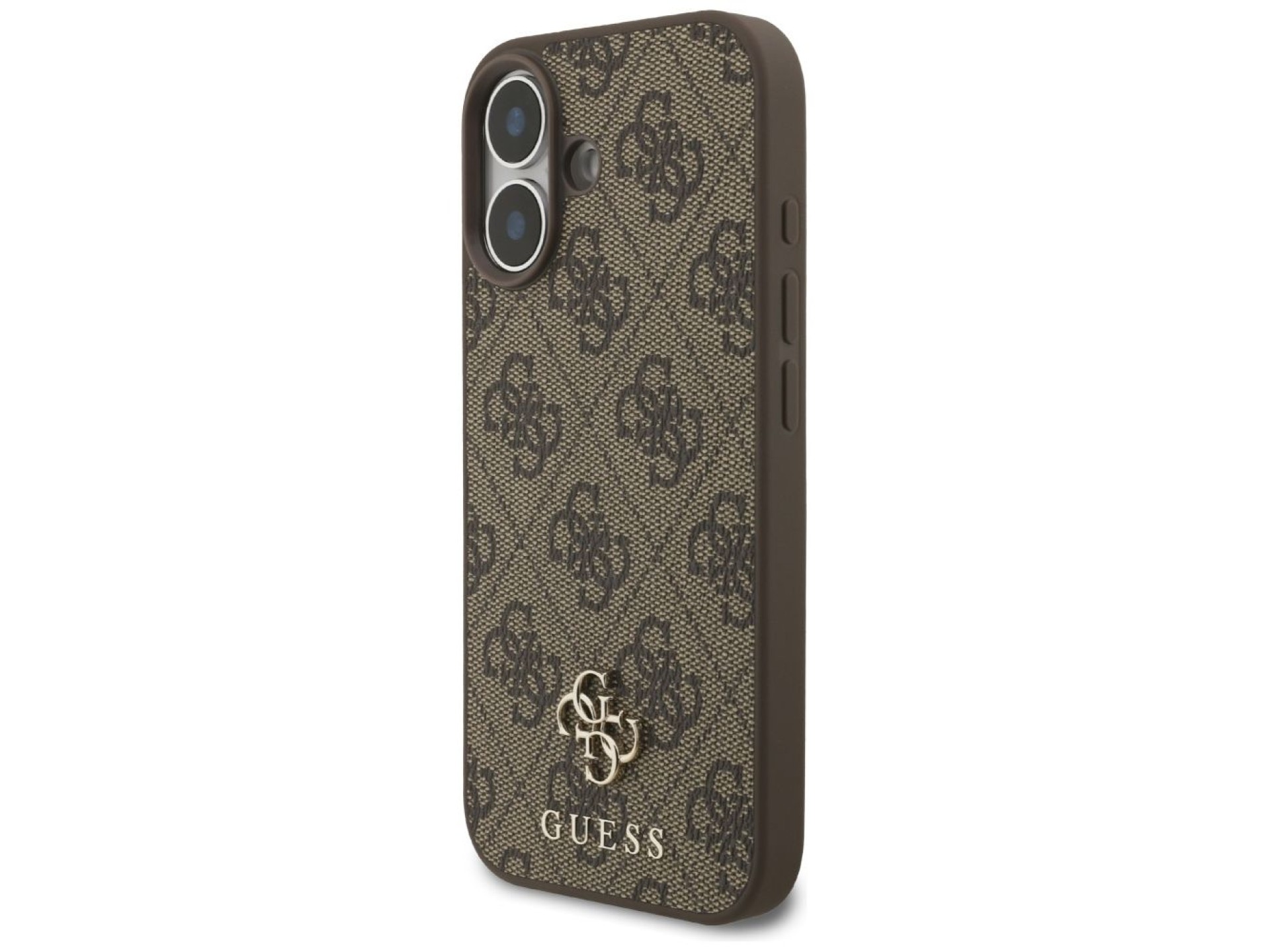 Funda Guess 4G pequeña con logo clásico y MagSafe para iPhone 17 - Marrón