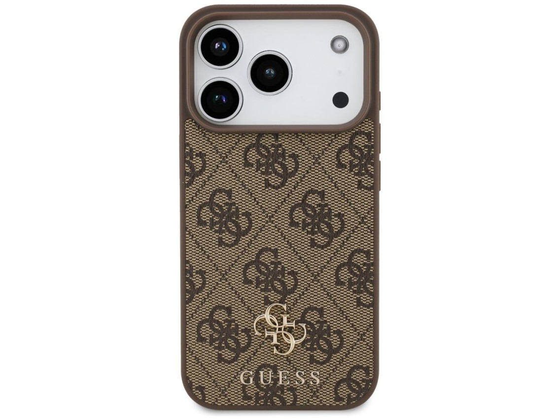 Guess 4G Small Classic Logo MagSafe case for iPhone 17 Pro - brown
