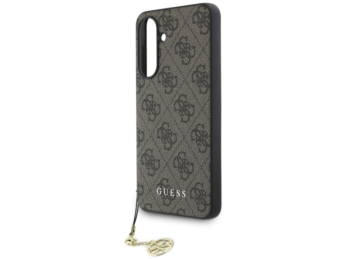 Capa Guess 4G Charms Collection para Samsung Galaxy A56 - Marrom