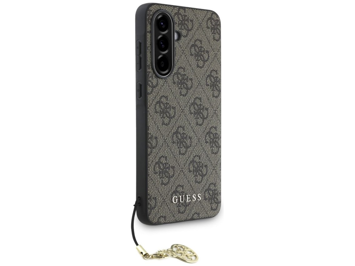 Capa Guess 4G Charms Collection para Samsung Galaxy A56 - Marrom