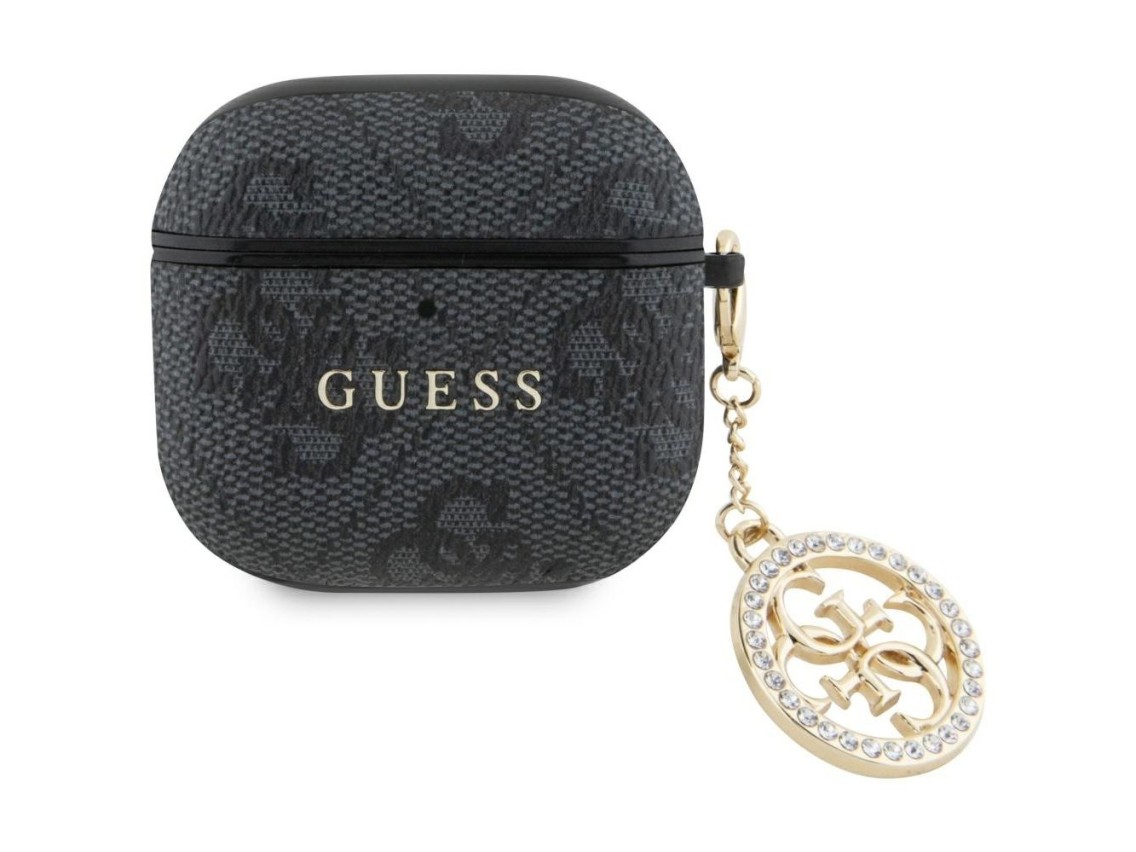 Guess 4G Strass Charm Case for AirPods 4 - Black