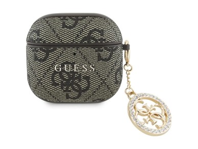 Guess 4G Strass Charm Case for AirPods 4 - Brown Guess 4G Strass Charm Case for AirPods 4 - Brown