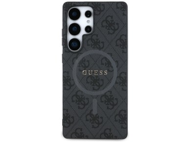 Guess Leather 4G Colored Ring Classic Logo MagSafe Case Samsung Galaxy S25 Ultra black Guess Leather 4G Colored Ring Classic Logo MagSafe Case Samsung Galaxy S25 Ultra black