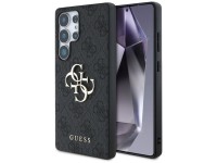 Capa Guess com logo 4G grande e logo clássico para Samsung Galaxy S25 Ultra, preta. Capa Guess com logo 4G grande e logo clássico para Samsung Galaxy S25 Ultra, preta.