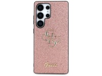Capa Guess com Glitter Fixo e Logo Grande 4G em Metal para Samsung Galaxy S25 Ultra Rosa Capa Guess com Glitter Fixo e Logo Grande 4G em Metal para Samsung Galaxy S25 Ultra Rosa