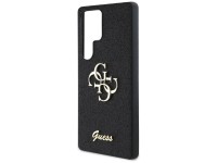 Guess Fixed Glitter Big 4G Metal Logo case for Samsung Galaxy S25 Ultra black