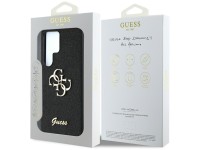 Guess Fixed Glitter Big 4G Metal Logo case for Samsung Galaxy S25 Ultra black