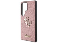 Capa Guess com Glitter Fixo e Logo Grande 4G em Metal para Samsung Galaxy S25 Ultra Rosa Capa Guess com Glitter Fixo e Logo Grande 4G em Metal para Samsung Galaxy S25 Ultra Rosa