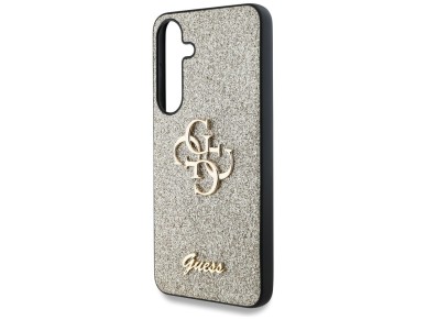 Guess Fixed Glitter Big 4G Metal Logo case for Samsung Galaxy S25 gold Guess Fixed Glitter Big 4G Metal Logo case for Samsung Galaxy S25 gold