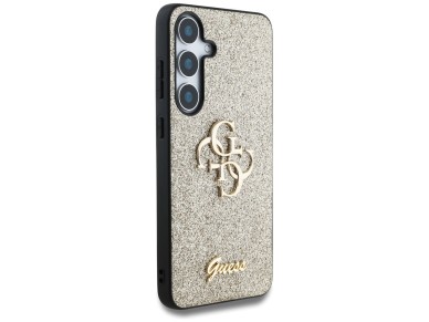 Guess Fixed Glitter Big 4G Metal Logo case for Samsung Galaxy S25 gold Guess Fixed Glitter Big 4G Metal Logo case for Samsung Galaxy S25 gold