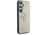 Capa Guess Fixed Glitter Big 4G Metal Logo para Samsung Galaxy S25 dourada Capa Guess Fixed Glitter Big 4G Metal Logo para Samsung Galaxy S25 dourada