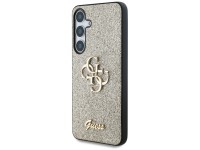 Capa Guess Fixed Glitter Big 4G Metal Logo para Samsung Galaxy S25 dourada Capa Guess Fixed Glitter Big 4G Metal Logo para Samsung Galaxy S25 dourada