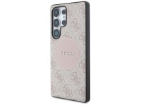 Capa Guess 4G Round Patch Classic Logo MagSafe para Samsung Galaxy S25 Ultra - Rosa Capa Guess 4G Round Patch Classic Logo MagSafe para Samsung Galaxy S25 Ultra - Rosa