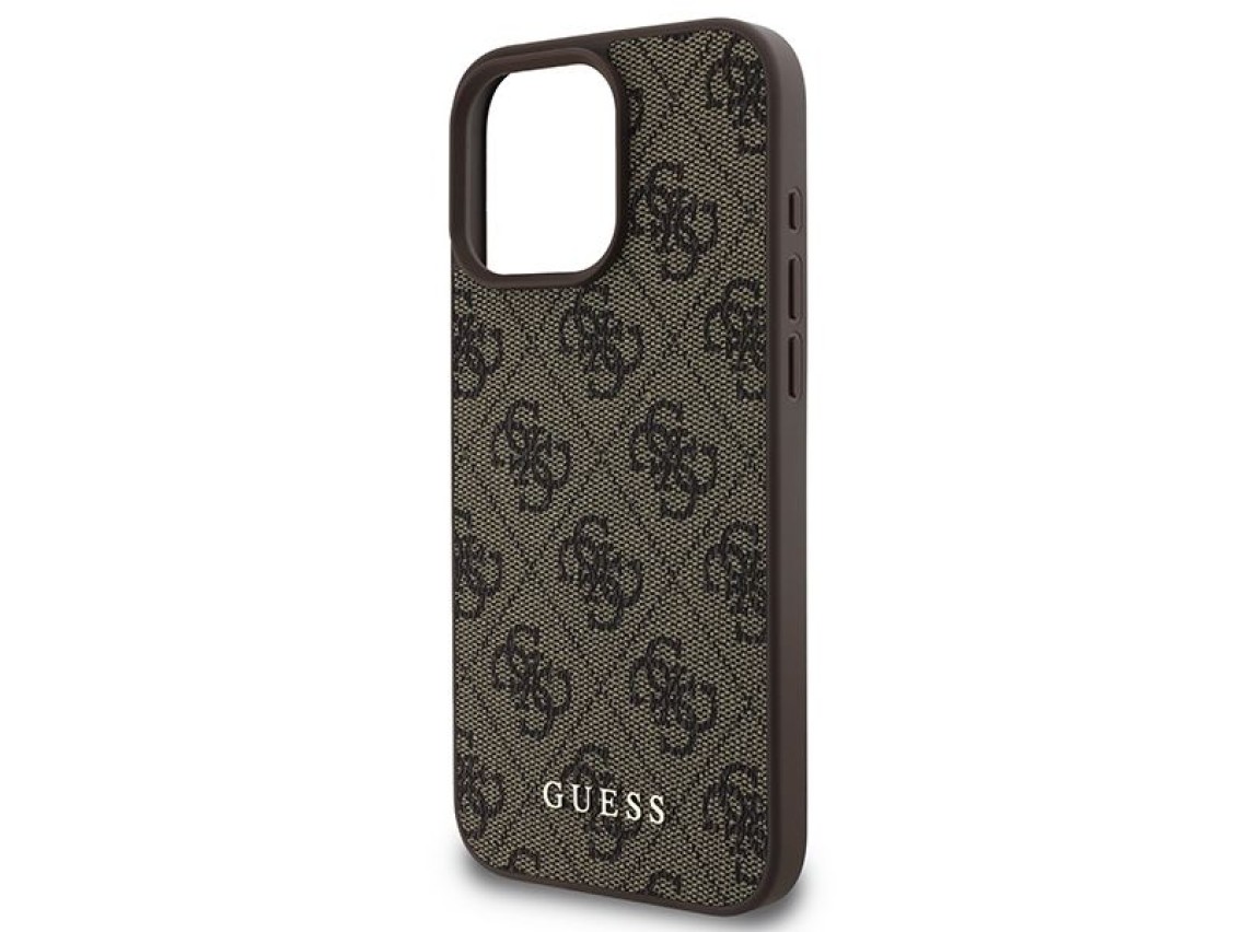 Capa Guess 4G Classic para iPhone 16 Pro Max - Marrom