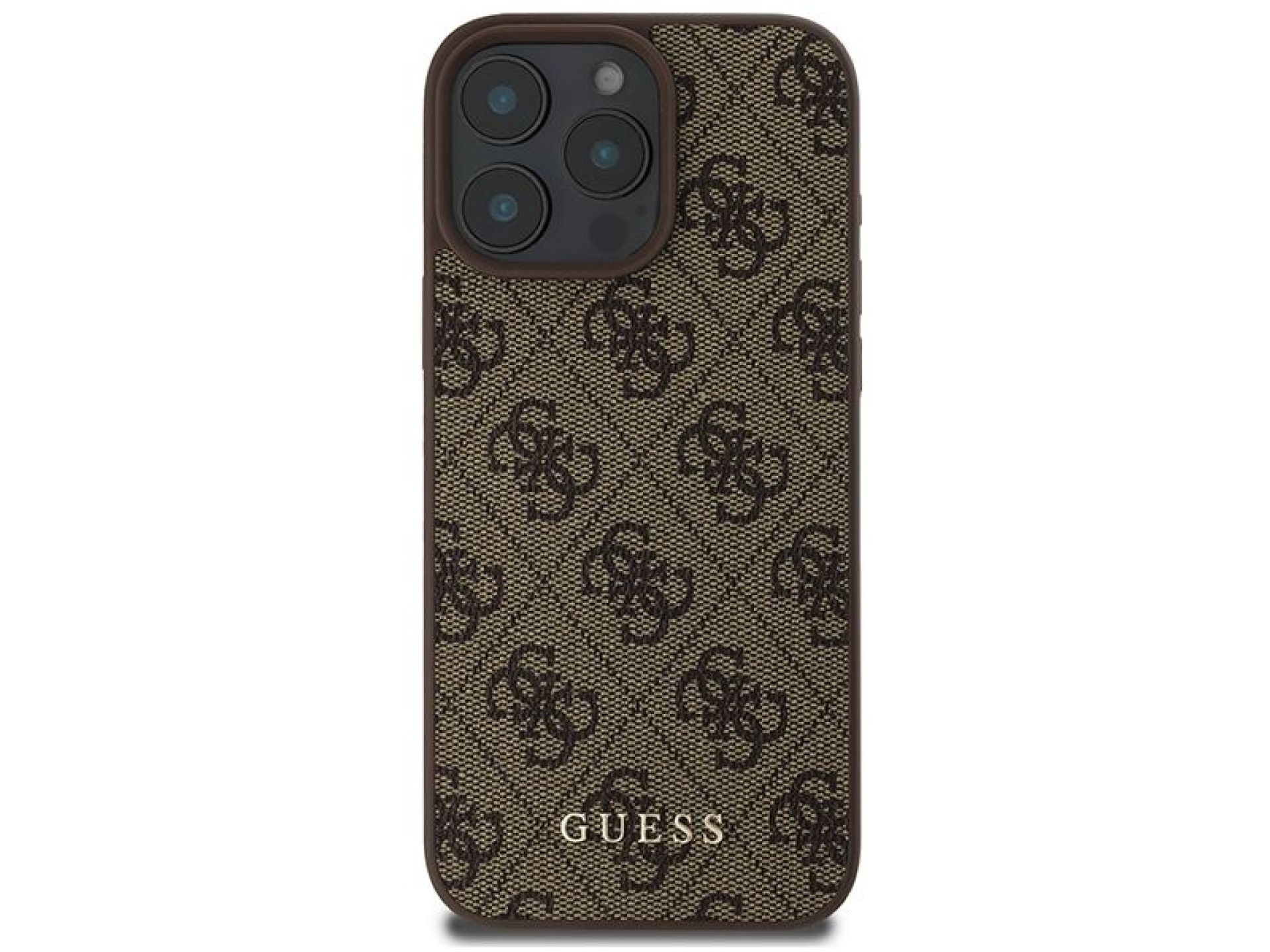 Capa Guess 4G Classic para iPhone 16 Pro Max - Marrom