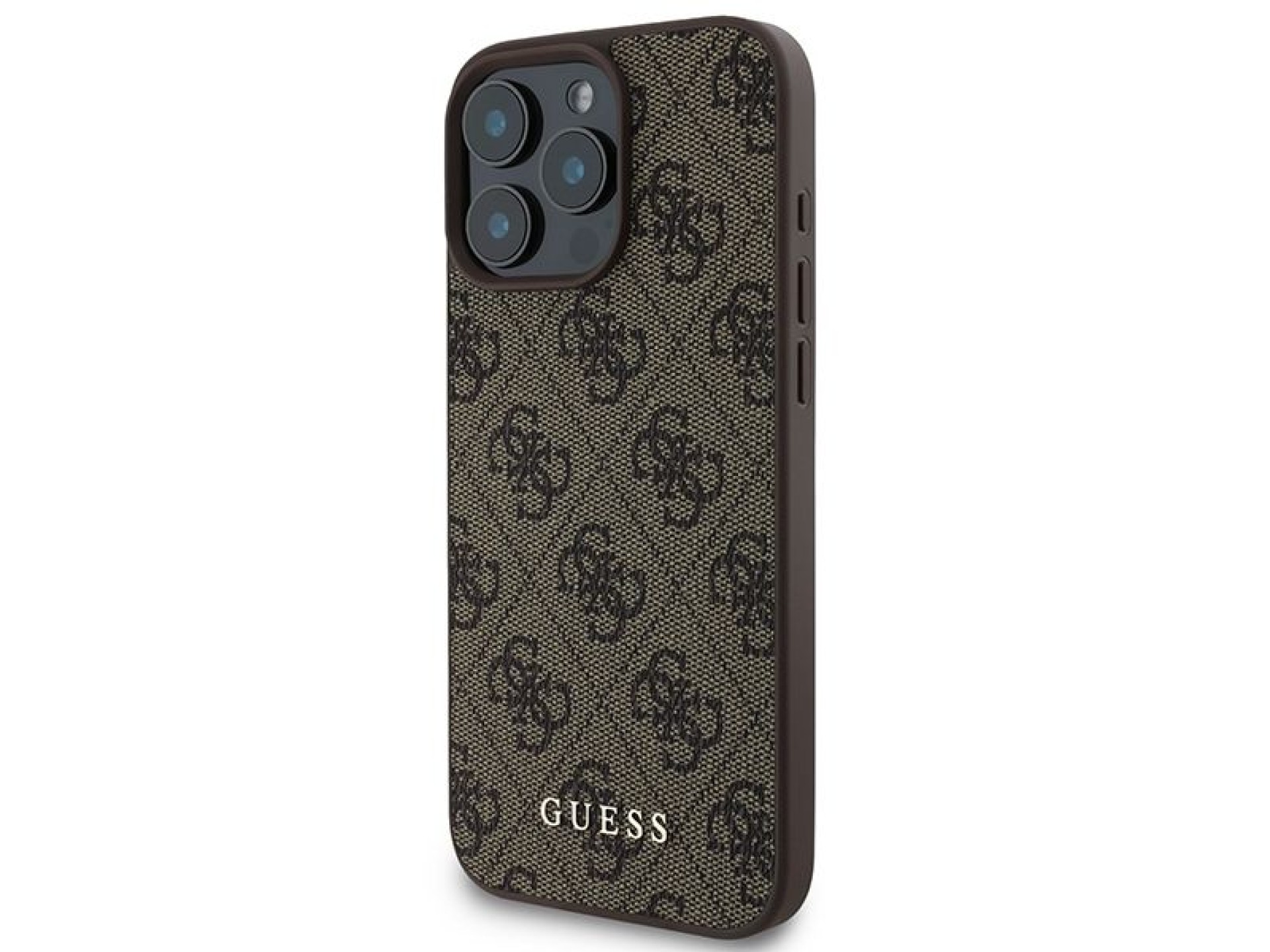 Capa Guess 4G Classic para iPhone 16 Pro Max - Marrom