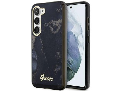 Guess GUHCS23SHTMRSK S23 S911 black/black hardcase Golden Marble Collection Guess GUHCS23SHTMRSK S23 S911 black/black hardcase Golden Marble Collection