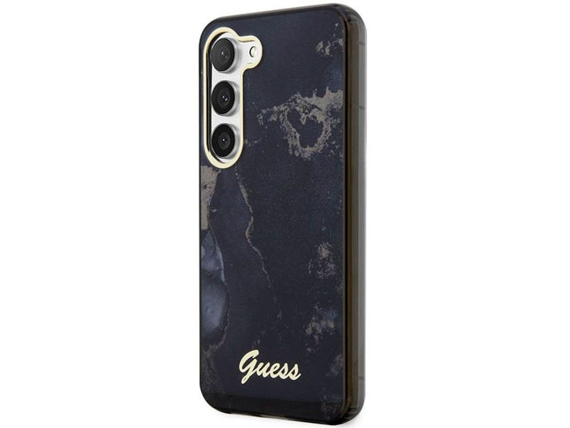 Guess GUHCS23SHTMRSK S23 S911 black/black hardcase Golden Marble Collection