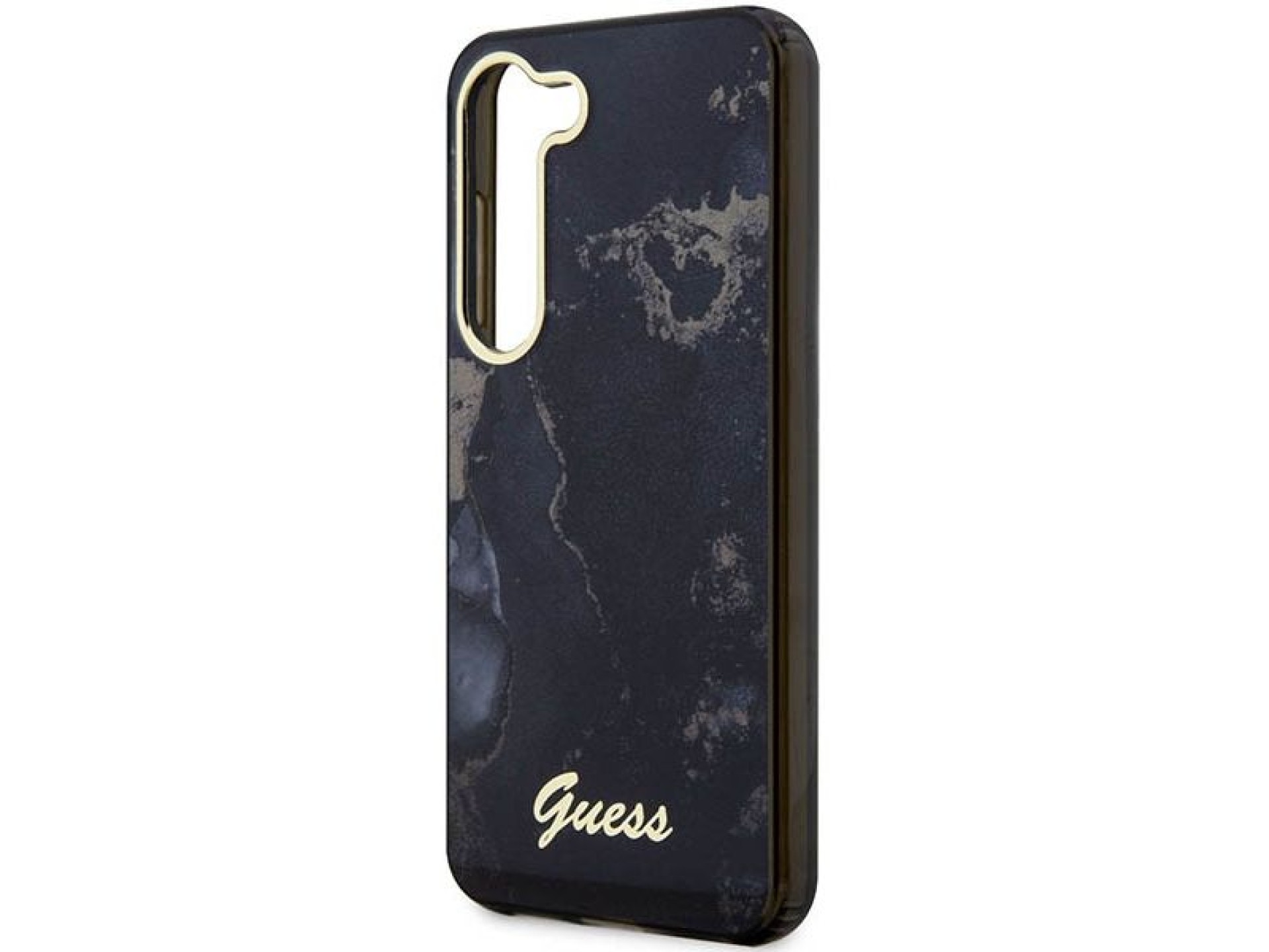 Guess GUHCS23SHTMRSK S23 S911 black/black hardcase Golden Marble Collection