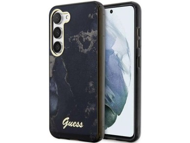 Guess GUHCS23MHTMRSK S23+ S916 black/black hardcase Golden Marble Collection Guess GUHCS23MHTMRSK S23+ S916 black/black hardcase Golden Marble Collection