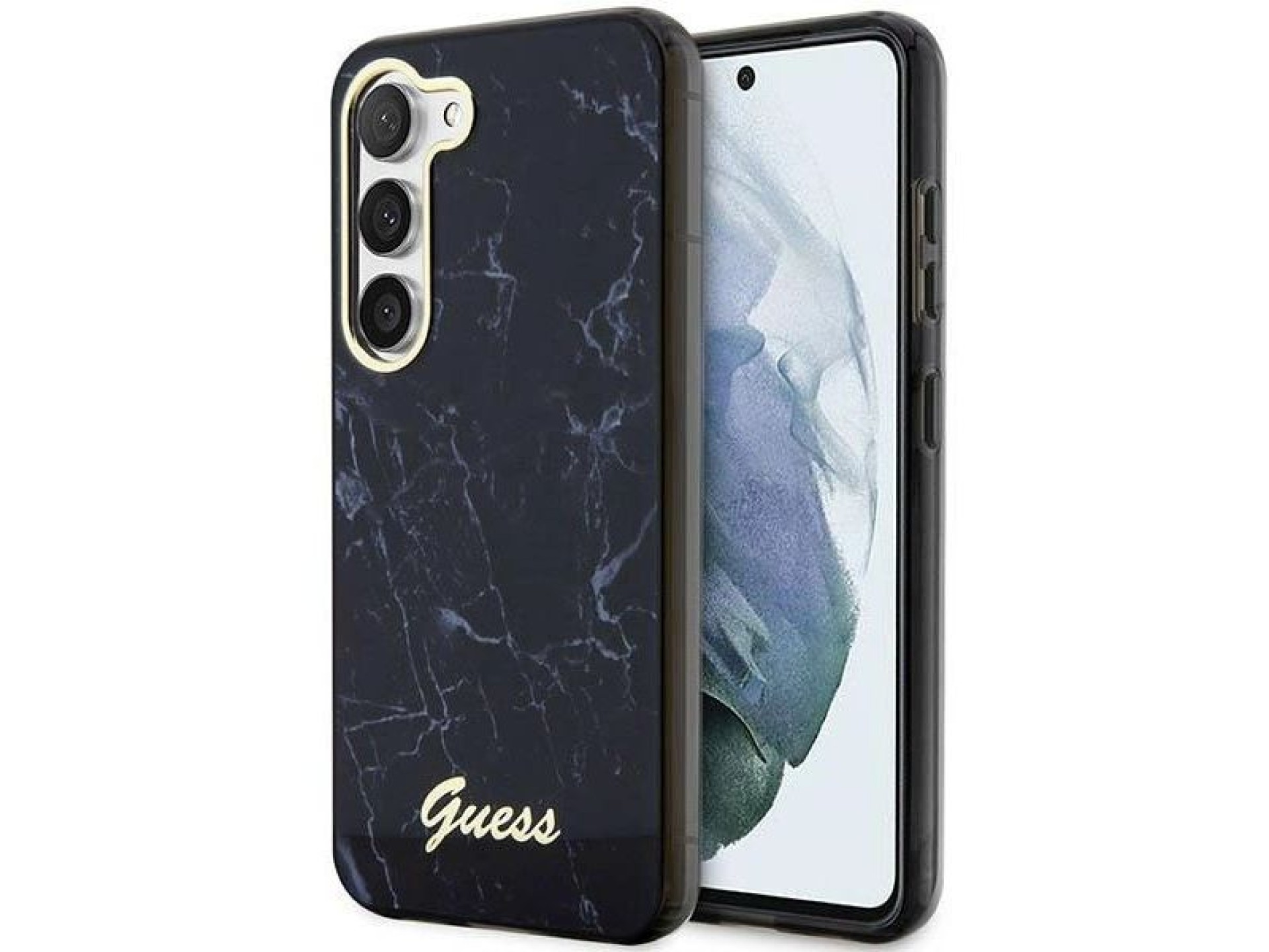 Guess GUHCS23SPCUMAK S23 S911 black/black hardcase Marble