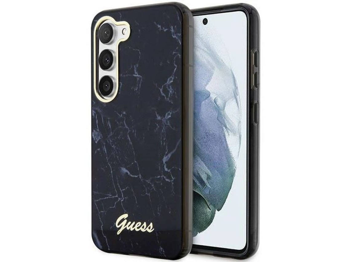Guess GUHCS23SPCUMAK S23 S911 black/black hardcase Marble