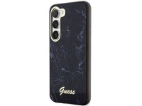 Guess GUHCS23MPCUMAK S23 +S916 capa rígida preta/preta Marble Guess GUHCS23MPCUMAK S23 +S916 capa rígida preta/preta Marble