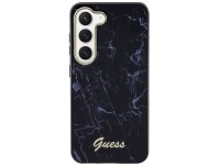 Guess GUHCS23MPCUMAK S23 +S916 capa rígida preta/preta Marble Guess GUHCS23MPCUMAK S23 +S916 capa rígida preta/preta Marble
