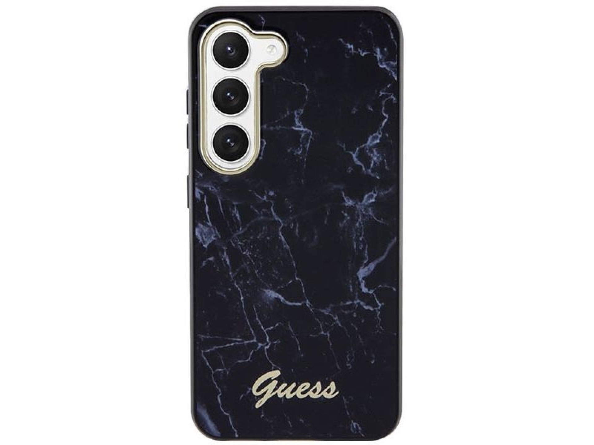 Guess GUHCS23MPCUMAK S23 +S916 capa rígida preta/preta Marble
