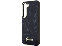 Guess GUHCS23MPCUMAK S23 +S916 capa rígida preta/preta Marble Guess GUHCS23MPCUMAK S23 +S916 capa rígida preta/preta Marble