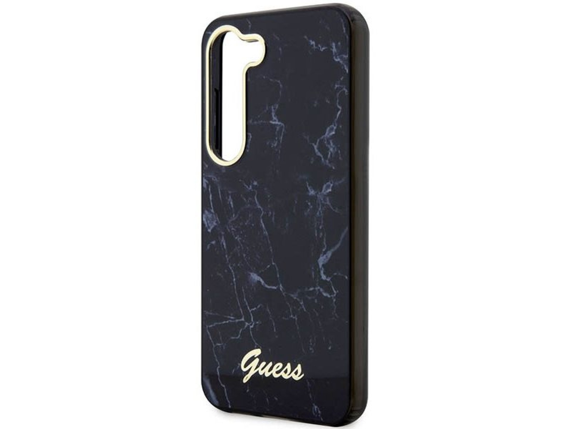 Guess GUHCS23MPCUMAK S23 +S916 capa rígida preta/preta Marble