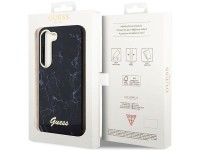 Guess GUHCS23MPCUMAK S23 +S916 capa rígida preta/preta Marble Guess GUHCS23MPCUMAK S23 +S916 capa rígida preta/preta Marble