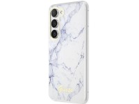 Guess GUHCS23SPCUMAH S23 S911 blanco/blanco estuche rígido mármol Guess GUHCS23SPCUMAH S23 S911 blanco/blanco estuche rígido mármol