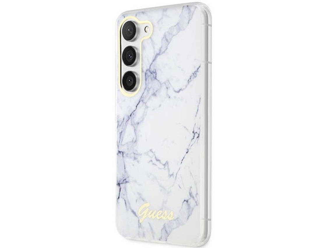 Guess GUHCS23SPCUMAH S23 S911 blanco/blanco estuche rígido mármol