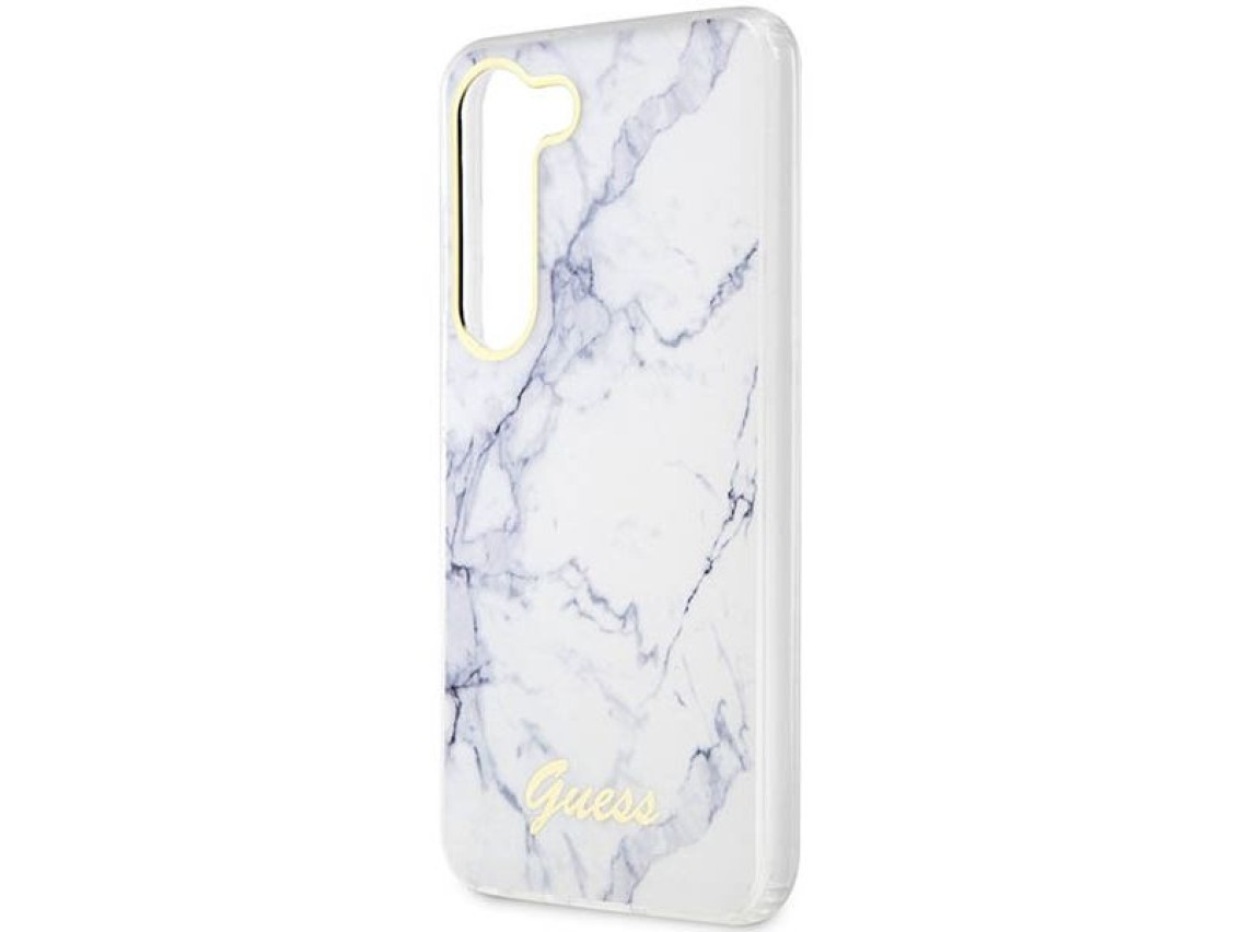 Guess GUHCS23SPCUMAH S23 S911 blanco/blanco estuche rígido mármol