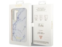 Guess GUHCS23SPCUMAH S23 S911 blanco/blanco estuche rígido mármol Guess GUHCS23SPCUMAH S23 S911 blanco/blanco estuche rígido mármol