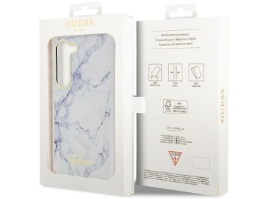 Guess GUHCS23SPCUMAH S23 S911 white/white hardcase Marble Guess GUHCS23SPCUMAH S23 S911 white/white hardcase Marble