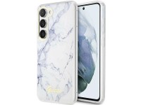 Guess GUHCS23MPCUMAH S23+ S916 capa rígida branca/branca Marble Guess GUHCS23MPCUMAH S23+ S916 capa rígida branca/branca Marble