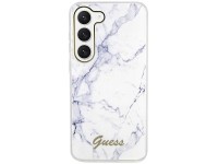 Guess GUHCS23MPCUMAH S23+ S916 capa rígida branca/branca Marble Guess GUHCS23MPCUMAH S23+ S916 capa rígida branca/branca Marble