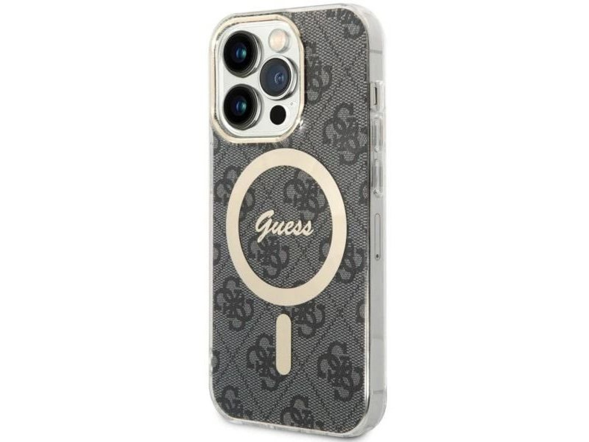 Capa Guess 4G MagSafe para iPhone 14 Pro - preta