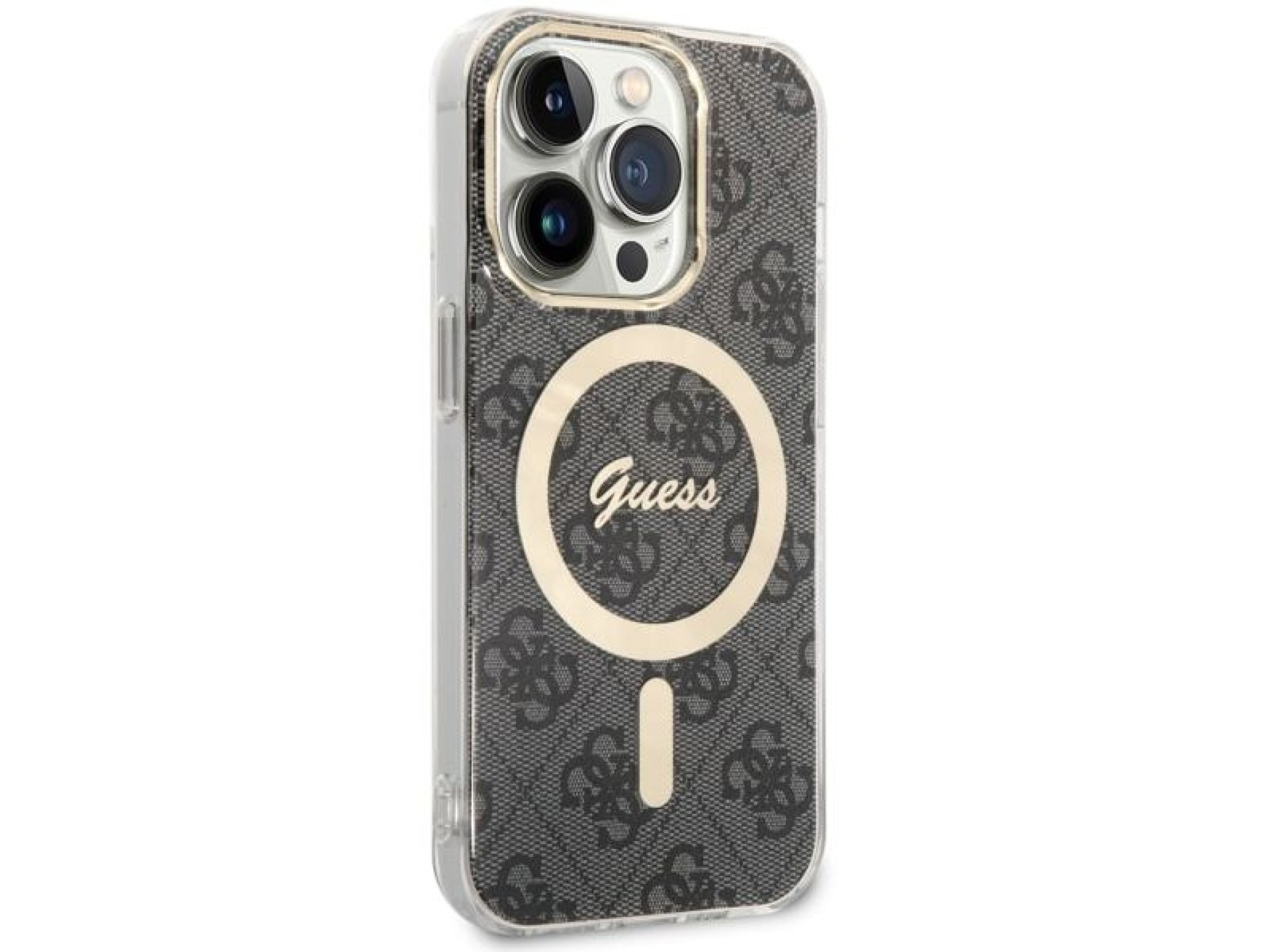 Capa Guess 4G MagSafe para iPhone 14 Pro - preta