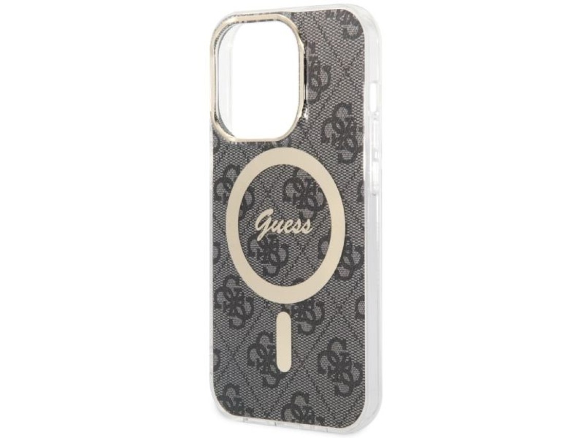 Capa Guess 4G MagSafe para iPhone 14 Pro - preta