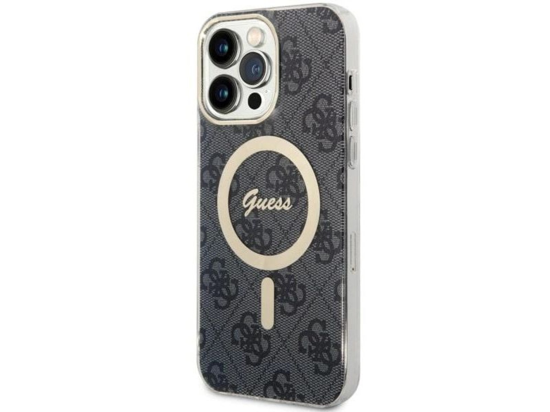 Capa Guess 4G MagSafe para iPhone 14 Pro Max - preta