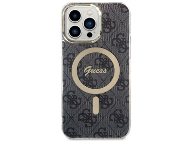 Guess 4G MagSafe case for iPhone 14 Pro Max - black Guess 4G MagSafe case for iPhone 14 Pro Max - black